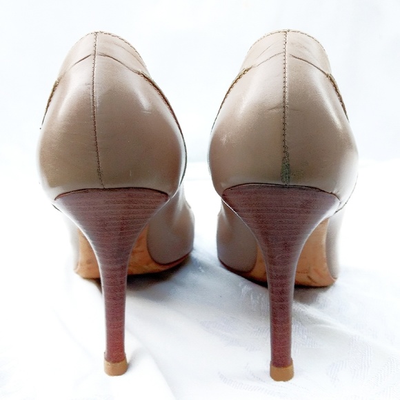 Dior Logo Pointed Nude High Heels-Size 8 - Picture 5 of 5